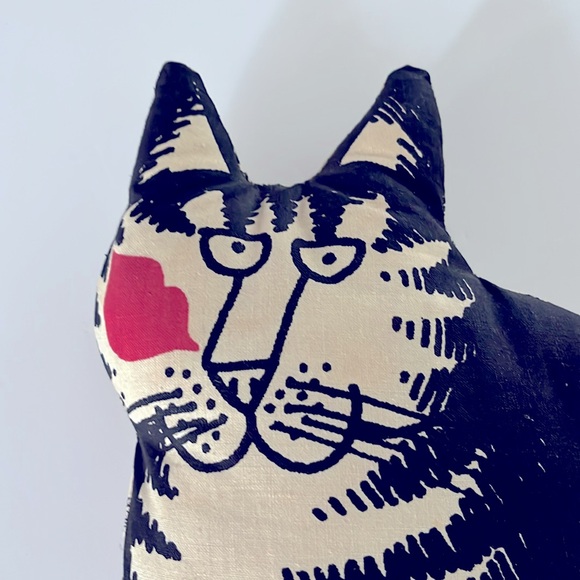 Kliban Cat Vintage Plush Animal Toy 1980s Whimsical  Pillow Novelty Collectible - Picture 12 of 15